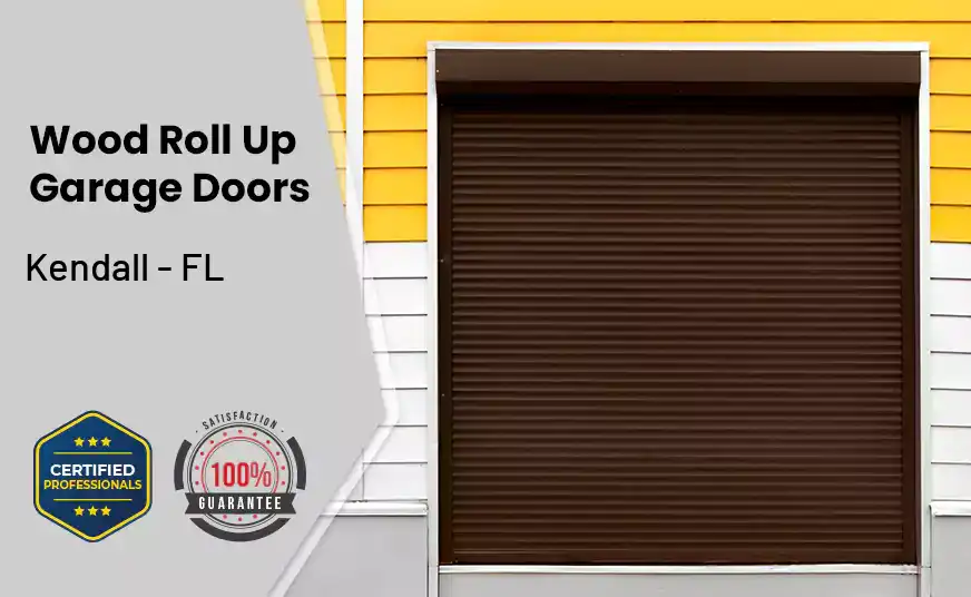 Wood Roll Up Garage Doors Kendall - FL 